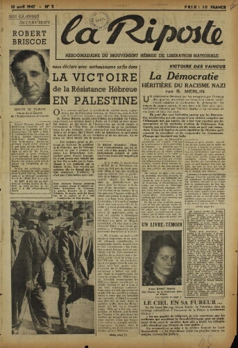 La Riposte N°02 (10 avr. 1947)